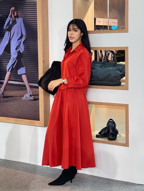 Легка сорочка UNIQLO на гудзиках 1159835427 (Помаранчевий M)