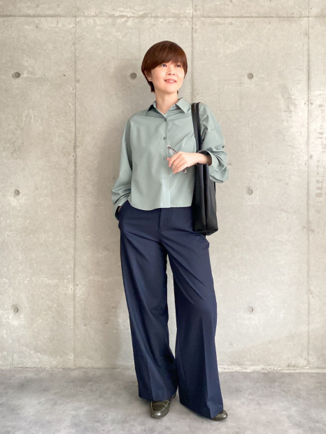 Легка сорочка UNIQLO на ґудзиках 1159837440 (Зелений S)