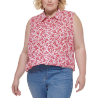 Женская рубашка Tommy Hilfiger без рукавов 1159787408 (Розовый, 2X)