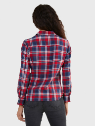 Женская фланелевая рубашка Tommy Hilfiger в клетку 1159781963 (Красный, XL)