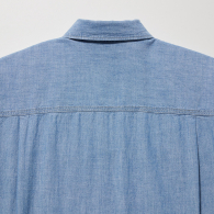 Джинсовая рубашка на пуговицах UNIQLO 1159786680 (Голубой, XS)