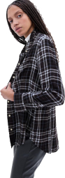 Женская фланелевая рубашка Gap в клетку 1159788363 (Черный, M)