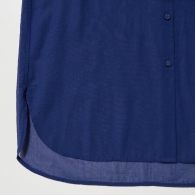 Легкая полупрозрачная рубашка Uniqlo 1159794530 (Синий, XS)