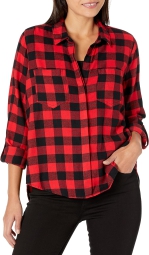 Женская фланелевая рубашка Calvin Klein 1159796577 (Красный, XS)