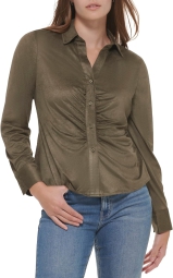 Женская рубашка Calvin Klein 1159796579 (Зеленый, XL)