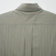 Жіноча сорочка Uniqlo в смужку 1159797490 (Зелений, L)