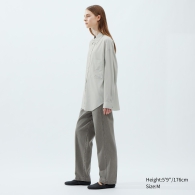 Легкая женская рубашка Uniqlo 1159797494 (Зеленый, L)