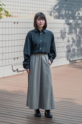 Легкая женская рубашка Uniqlo 1159797620 (Черный, XL)