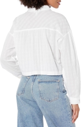 Женская укороченная рубашка Tommy Hilfiger 1159800210 (Белый, XL)