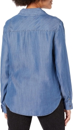 Женская рубашка DKNY c длинным рукавом 1159803774 (Синий, S)