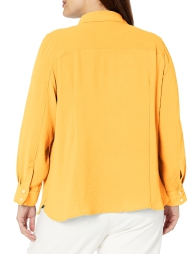 Женская легкая рубашка Tommy Hilfiger на пуговицах 1159805807 (Желтый, 0X)