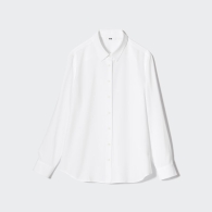 Женская рубашка UNIQLO блузка на пуговицах 1159805854 (Белый, XXL)
