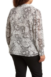 Женская легкая рубашка на пуговицах Calvin Klein 1159807051 (Серый, 1X)