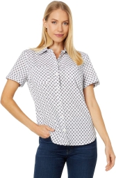 Жіноча сорочка з принтом Tommy Hilfiger з коротким рукавом 1159810333 (Білий, XS)