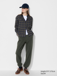 Фланелева сорочка Uniqlo в клітинку 1159831136 (Синій/Зелений S)