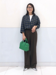 Фланелева сорочка Uniqlo в клітинку 1159831136 (Синій/Зелений S)
