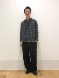 Фланелева сорочка Uniqlo в клітинку 1159831136 (Синій/Зелений S)