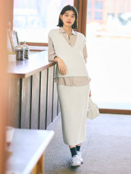 Женская фланелевая рубашка Uniqlo 1159833066 (Бежевый M)