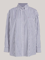 Жіноча сорочка Tommy Hilfiger в смужку 1159834303 (Білий XS)