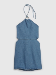 Жіноча міні-сукня GAP джинсовий сарафан 1159794780 (Білий/синій, XS)