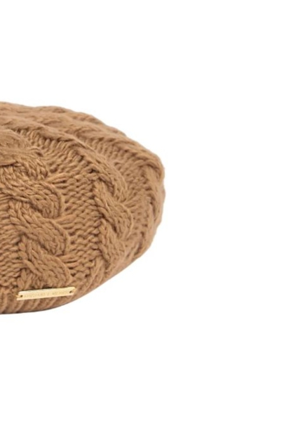 Жіночий в'язаний берет Michael Kors 1159794654 (Коричневий, One size)