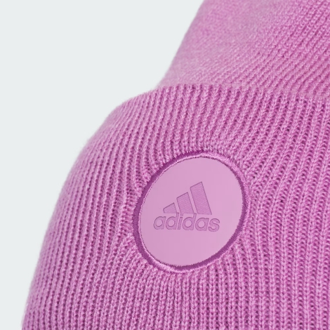 Вязаная шапка-бини Adidas с логотипом 1159822860 (Сиреневый One size)