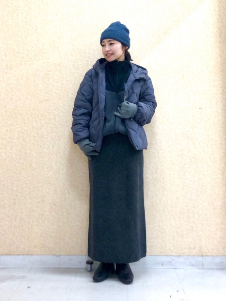 Стильна шапка-біні UNIQLO HEATTECH 1159826777 (Синій One size)