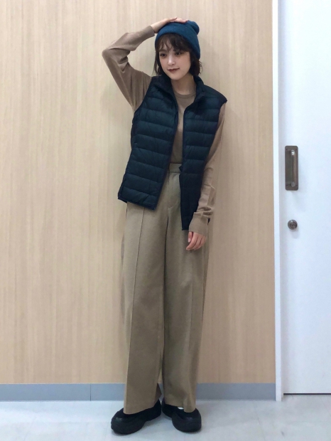 Стильна шапка-біні UNIQLO HEATTECH 1159826777 (Синій One size)