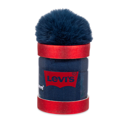 Шапка с помпоном Levi's 1159837185 (Синий One size)