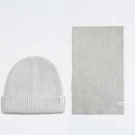 Набор Calvin Klein шапка и шарф 1159778575 (Серый, One size)