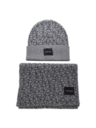 Набор Calvin Klein комплект шапка и шарф 1159780167 (Серый, One size)