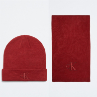 Набор Calvin Klein шапка и шарф 1159780175 (Бордовый, One size)