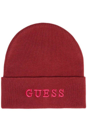 Шапка женская Guess с вышитым логотипом 1159783031 (Бордовый, One size)