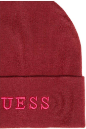 Шапка женская Guess с вышитым логотипом 1159783031 (Бордовый, One size)