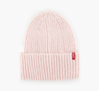 Теплая вязаная шапка Levi's с логотипом 1159788477 (Розовый, One size)