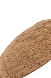 Жіночий в'язаний берет Michael Kors 1159794654 (Коричневий, One size)