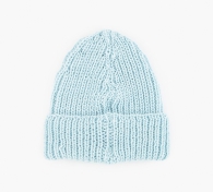 Теплая вязаная шапка Levi's с логотипом 1159797099 (Голубой, One size)