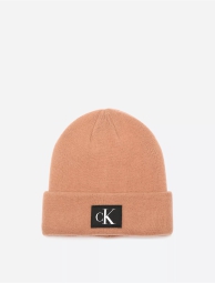 Вязаная мягкая шапка Calvin Klein с начесом 1159799553 (Розовый, One size)
