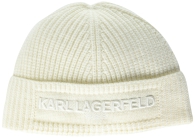 Жіноча шапка-біні Karl Lagerfeld Paris з логотипом 1159807228 (Молочний, One size)