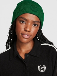 Женская шапка Victoria's Secret Pink с вышивкой 1159807599 (Зеленый, One size)