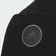 Вязаная шапка-бини Adidas с логотипом 1159823268 (Черный One size)