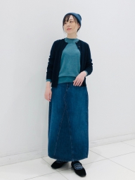 Стильна шапка-біні UNIQLO HEATTECH 1159826777 (Синій One size)