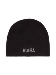 Жіноча шапка Karl Lagerfeld Paris зі стразами 1159829149 (Чорний One size)
