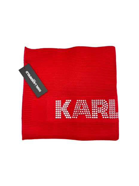 Жіночий вязаний шарф Karl Lagerfeld Paris 1159816335  (червоний One size)