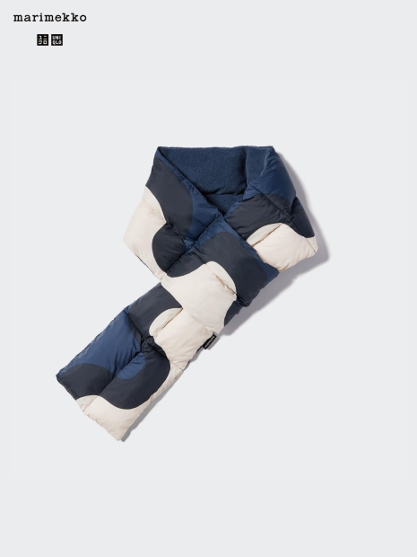 Утеплений шарф Uniqlo, що складається, з підкладкою 1159828097 (Синій One size)