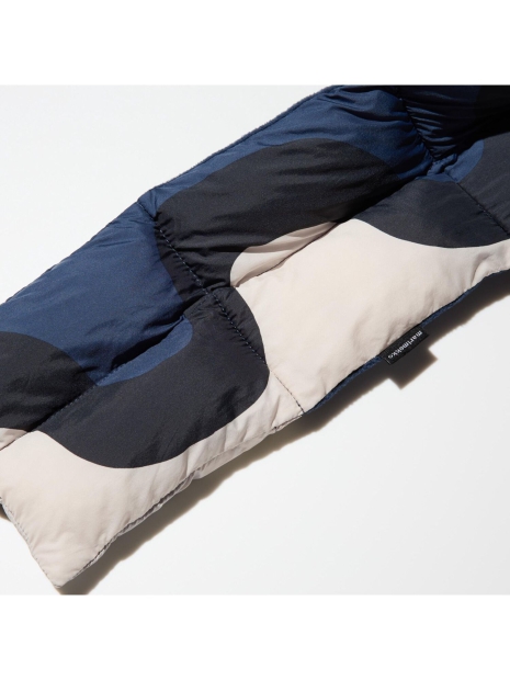 Утеплений шарф Uniqlo, що складається, з підкладкою 1159828097 (Синій One size)