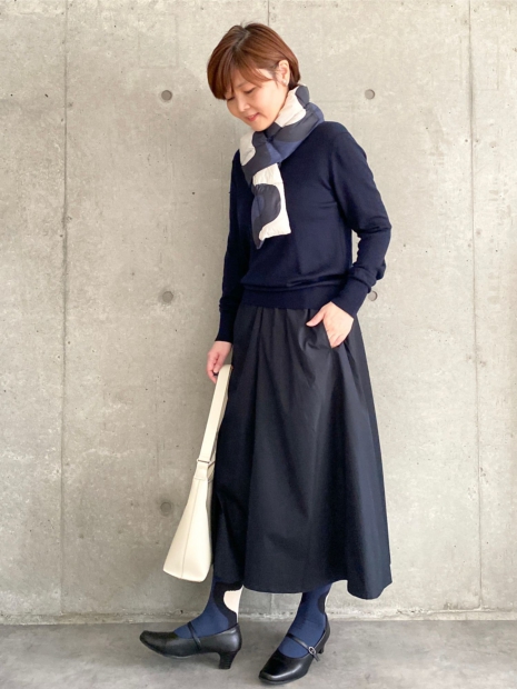 Утеплений шарф Uniqlo, що складається, з підкладкою 1159828097 (Синій One size)