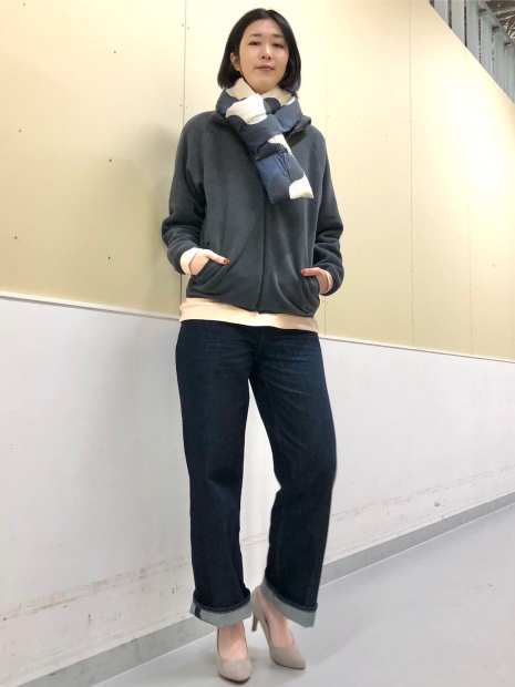 Утеплений шарф Uniqlo, що складається, з підкладкою 1159828097 (Синій One size)