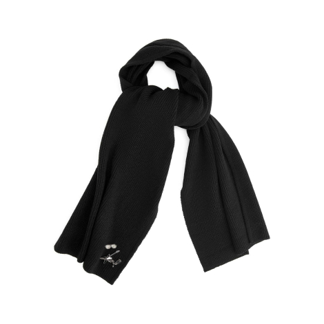 Женский вязаный шарф Karl Lagerfeld Paris 1159832918 (Черный One size)