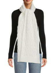 Вязаный шарф Calvin Klein 1159780373 (Молочный, One size)